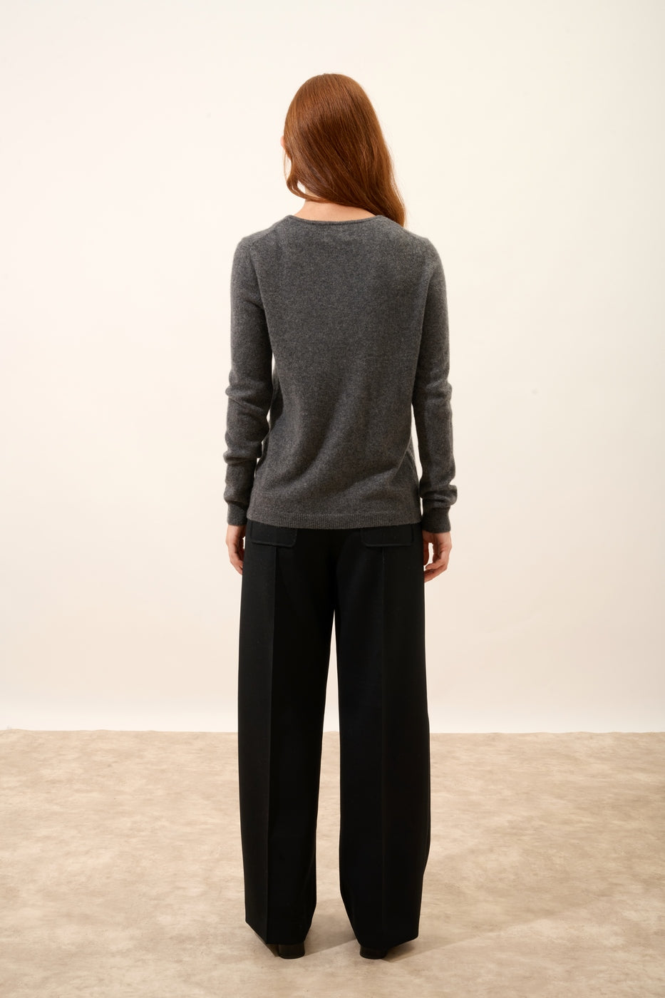 Cárdigan Cuello Redondo - Katharine - Anthracite Chiné