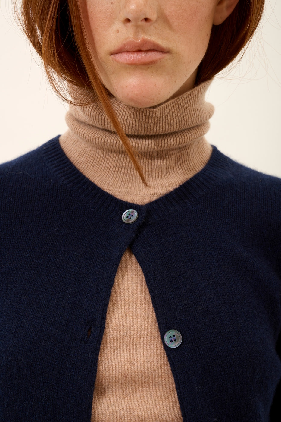 Cardigan Col Rond - Katharine - Navy