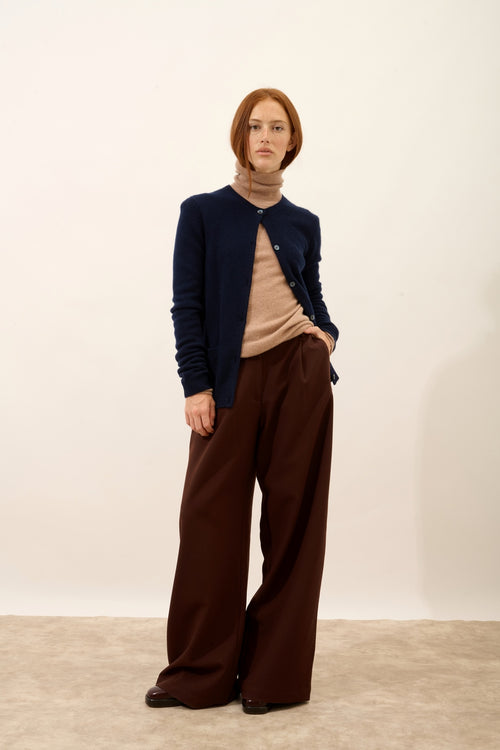 Cardigan Col Rond - Katharine - Navy