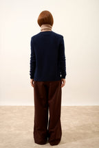 Cardigan Col Rond - Katharine - Navy