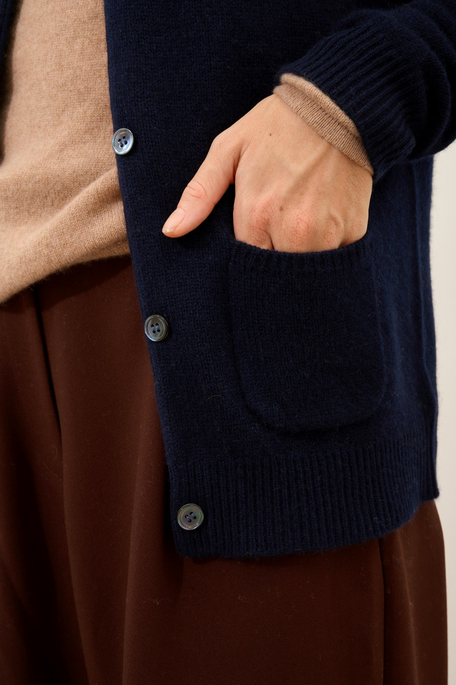 Cardigan Col Rond - Katharine - Navy
