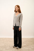 Cardigan Col V - Norma - Nuage Chiné