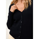 Cardigan Col V Norma - 100% Cachemire 2 Fils - Navy - Femme