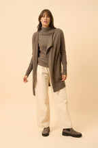 Long Jacket - Brooke - Heather Taupe
