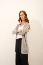 Cardigan Col V - Chelsea - Nuage Chiné