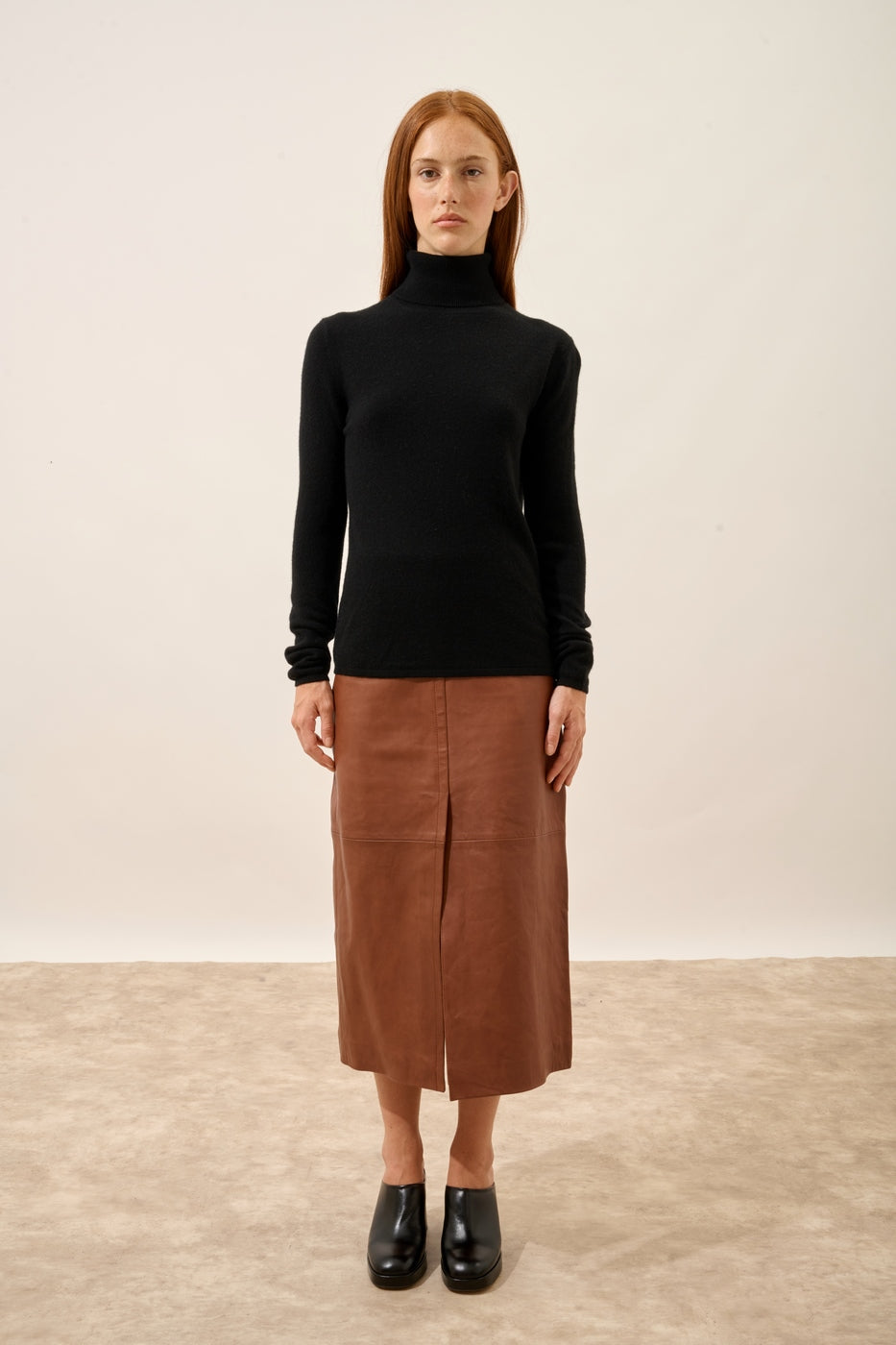 Pull Col Roulé - Ava - Noir