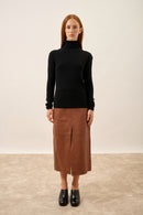 Pull Col Roulé - Ava - Noir