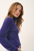 Pull Col Roulé - Ava - Purple