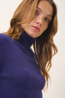 Pull Col Roulé - Ava - Purple