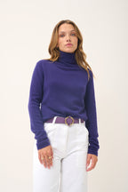 Jersey Cuello Vuelto - Ava - Purple
