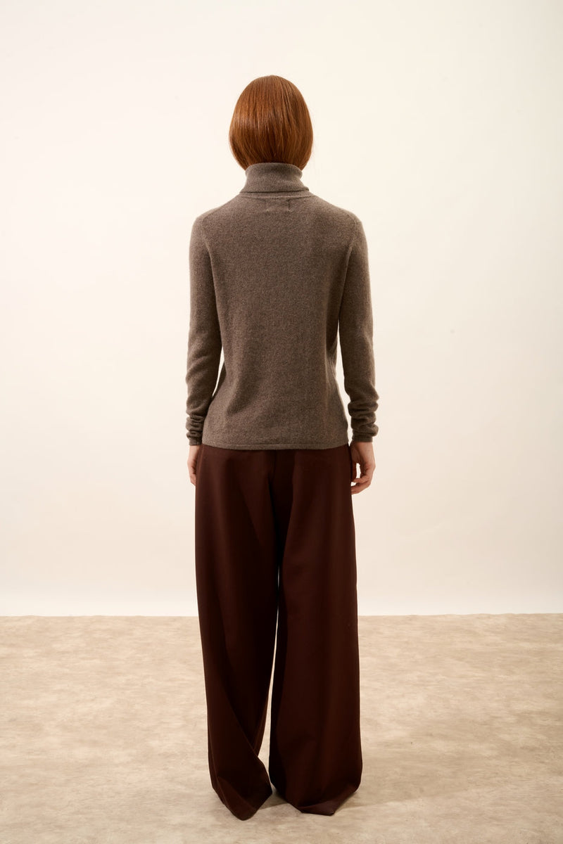 Jersey de cuello alto - Ava - Topo moteado