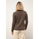 Cashmere  sudadera Just - Jersey de cuello alto Ava Moteado Topo - 100% Cachemira - 2 Hilados - - Mujer