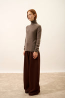 Jersey de cuello alto - Ava - Topo moteado