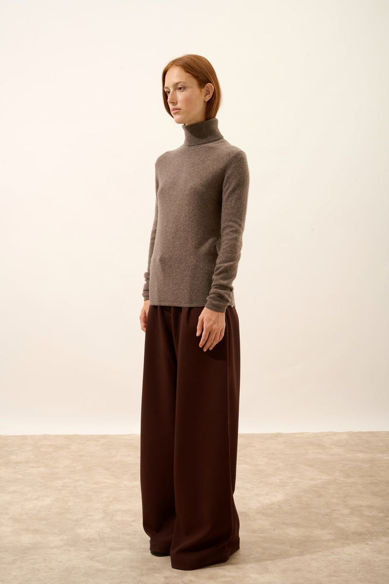 Jersey de cuello alto - Ava - Topo moteado