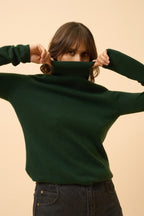 Roll-Neck Jumper - Ava - Cypress