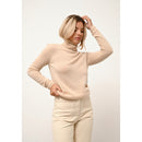 Cashmere  sudadera Just - Jersey de cuello alto Ava Sable - 100% Cachemira - 2 Hilados - - Mujer