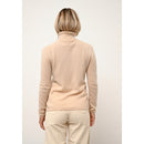 Just Cashmere - Pull Col Roulé Ava Sable - 100% Cachemire - 2 Fils - Jersey - Femme