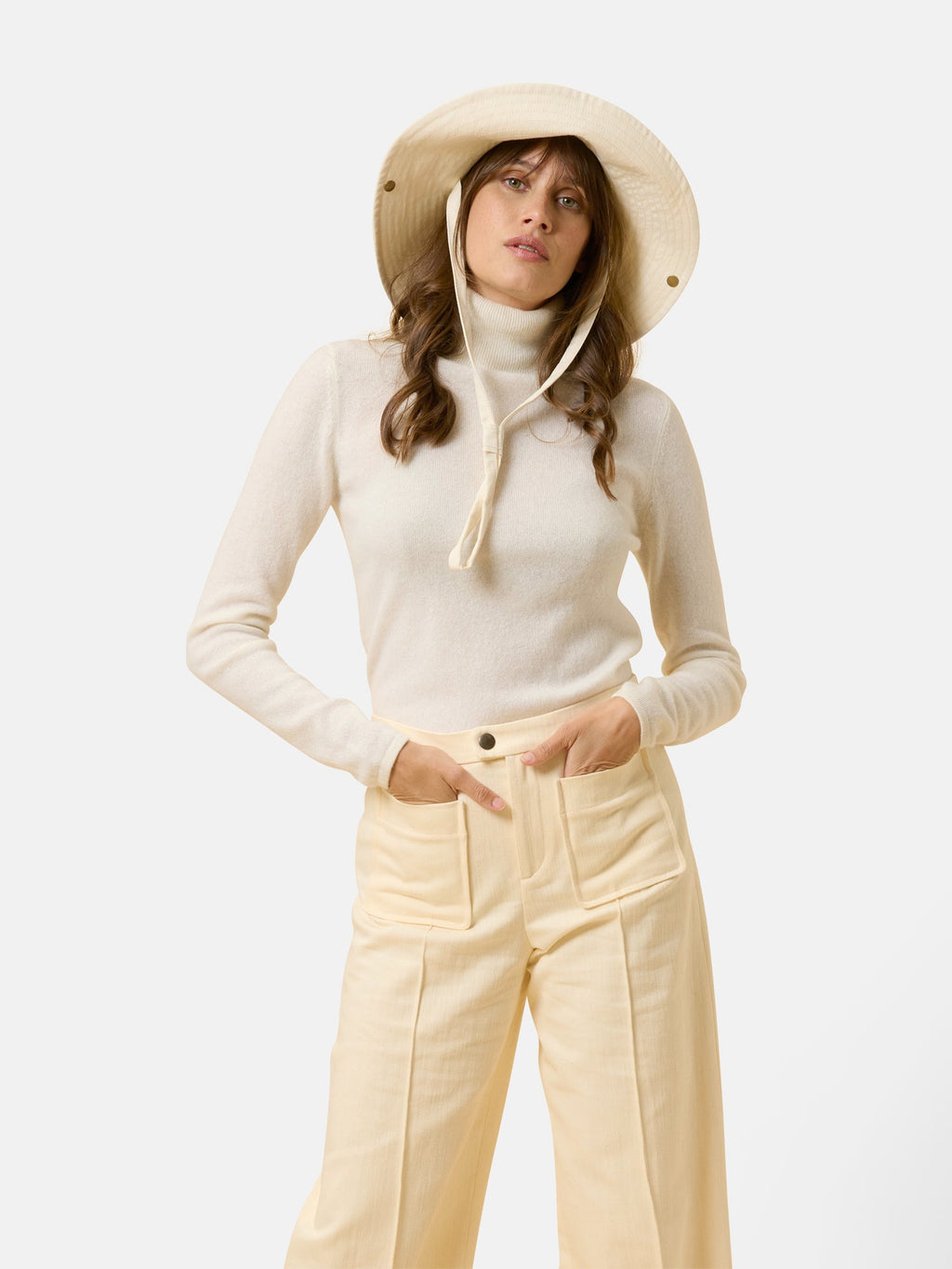 Roll-Neck Jumper - Ava - Neige
