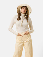 Roll-Neck Jumper - Ava - Neige