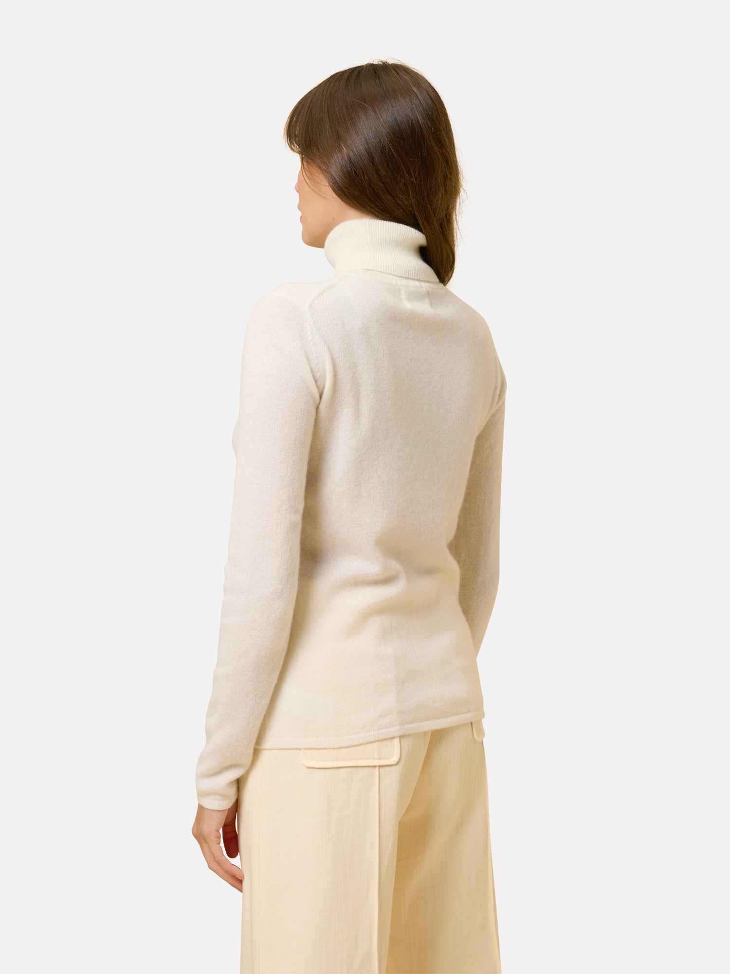 Roll-Neck Jumper - Ava - Neige