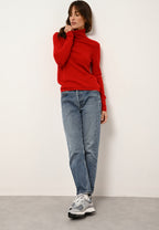 Just Cashmere - Pull Col Roulé - Ava - Rouge