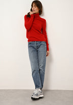 Just Cashmere - Roll-Neck Jumper - Ava - Red
