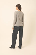 Jersey Cuello Barco - Grace - Nube Chiné