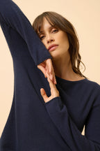 Pull Col Bateau - Grace - Navy