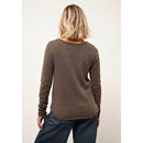 Pull Col Bateau Grace - 100% Cachemire 2 Fils - Taupe Chiné - Femme