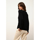 Pull Col Bateau Fiona - 100% Cachemire 2 Fils - Noir - Femme