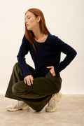 Pull Col Bateau - Fiona - Navy