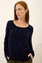 Pull Col Bateau - Fiona - Navy