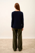 Pull Col Bateau - Fiona - Navy