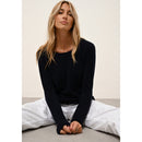 Just Cashmere - Pull Col Bateau Fiona - Navy - 100% Cachemire 2 Fils - Femme