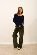 Pull Col Bateau - Fiona - Navy