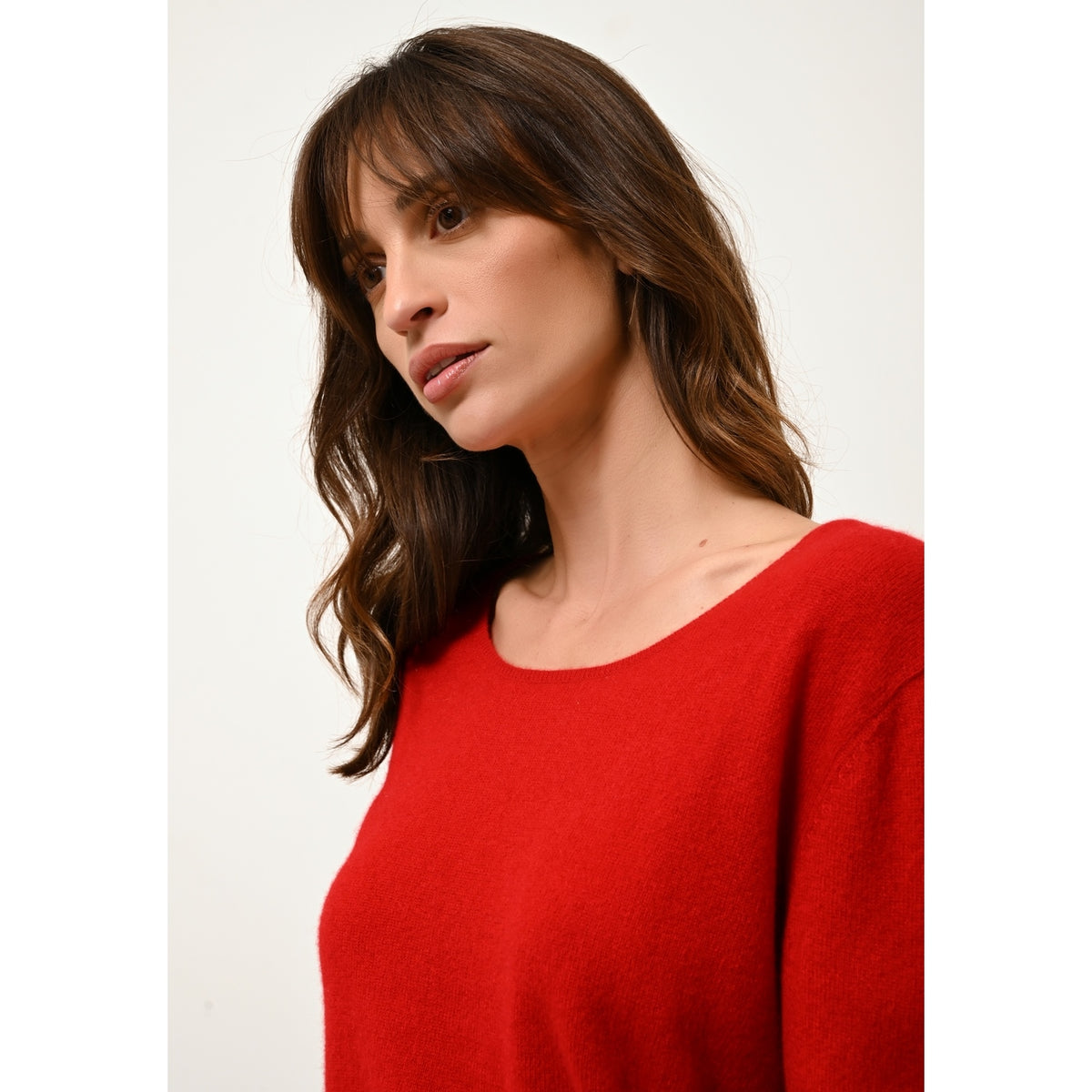 Pull Col Bateau - Fiona - Rouge