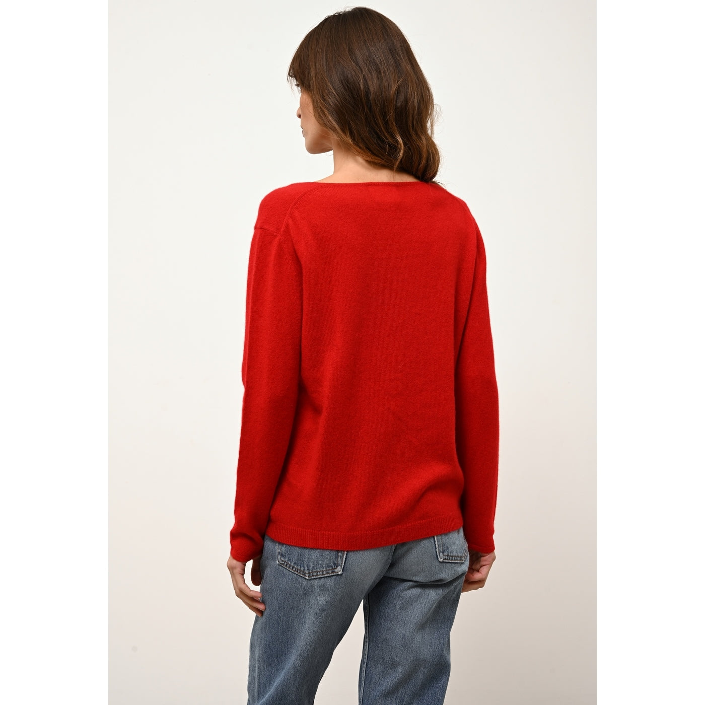 Pull Col Bateau - Fiona - Rouge