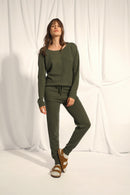 Pull Col Bateau - Fiona - Kaki