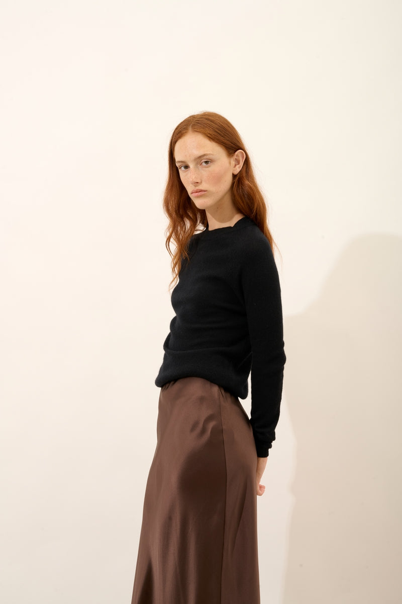 Pull Col Rond - Jane - Noir