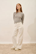 Jersey Cuello Redondo - Jane - Nube Jaspeado