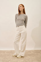 Jersey Cuello Redondo - Jane - Nube Jaspeado