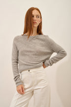 Jersey Cuello Redondo - Jane - Nube Jaspeado