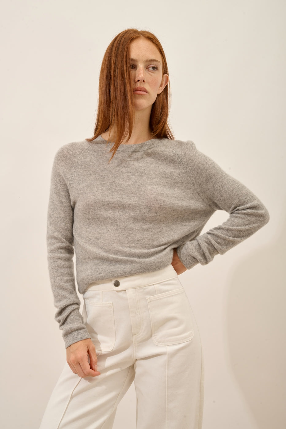 Pull Col Rond - Jane - Nuage Chiné