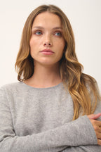 Jersey Cuello Redondo - Vivian - Gris Nube Vigoré