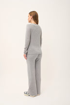 Jersey Cuello Redondo - Vivian - Gris Nube Vigoré