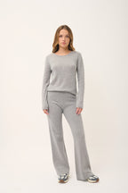 Jersey Cuello Redondo - Vivian - Gris Nube Vigoré