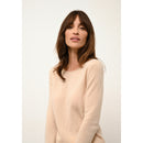 Cashmere  sudadera Just - Vivian Sable Jersey Cuello Redondo - 100% Cachemira - 2 Hilados - - Mujer