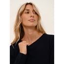 Cashmere Just - Vivian Jersey Cuello Redondo - Azul Marino - 100% Cachemira 2 Hilados - Mujer