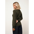 Pull Col Rond Vivian - Kaki