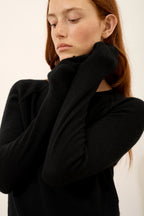 Pull Col Rond - Helen - Noir